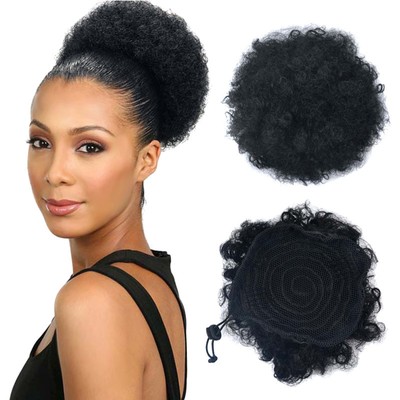 Women Fluffy Messy Curly Wig Hair Chignons Clip Hair Extension Bun