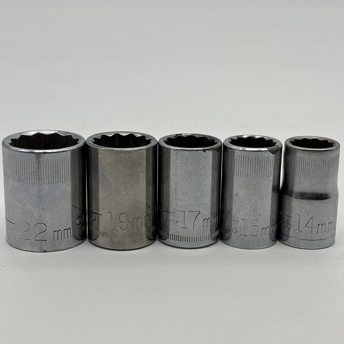 海外ブランド  Drive 1/2 Set Socket Craftsman Vintage 12 14mm Metric Pt その他