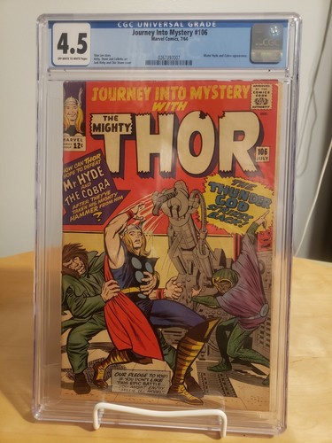 REISE INS GEHEIMNIS # 106 CGC 4,5 OW/WH SEITEN / THOR / COBRA & MR. HYDE ERSCHEINEN.