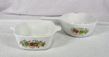 Corning Ware Spice of Life Sauce Pan & Mini Casserole Petite Pan P-43-B P-86-B