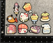 Lot of 10 Assorted Sanrio Pompompurin Kuromi Snacks Food Anime Cartoon Stickers