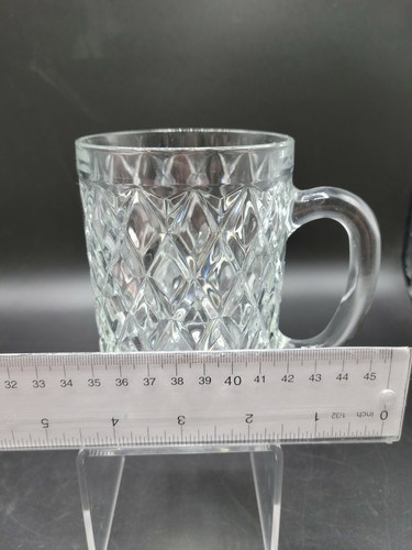 Vintage Paul Sebastian Crystal Diamond Cut Mug - Picture 3 of 4