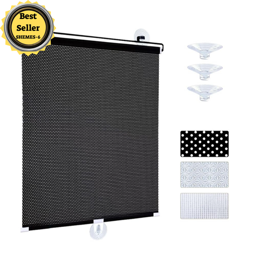 No Drill Blackout Blind Shade with 3 Suction Cups, Black 50% Shade Temporary.... - Picture 6 of 7