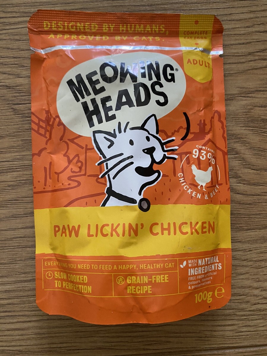 Paw lickin top chicken cat food