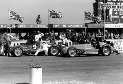 Peter Walker Tony Rolt ERA E type 1950 Motor Racing Old Photo | eBay ...
