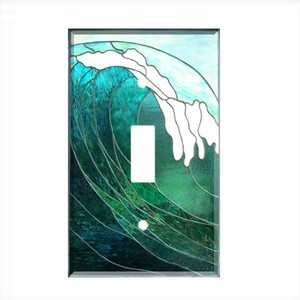 Tropical-Ocean-Wave-Light-Switch-Plate-Wall-Cover-Nautical-Decor-Outlet-covers