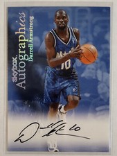 1999-00 Skybox Autographics Darrell Armstrong Signed Card Orlando Magic