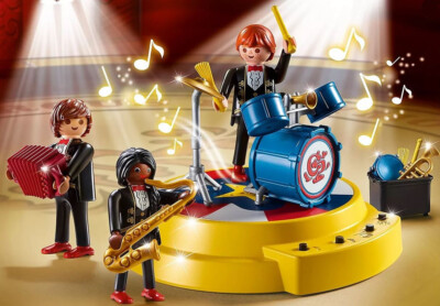 ミモフル様5 Playmobil Set 70965 Circus Band With Drums Saxophone Accordion Fun