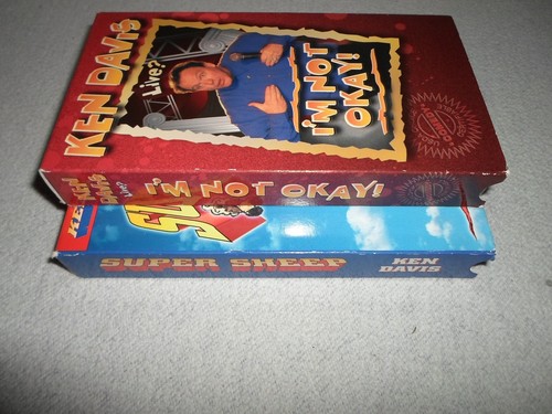 Tested ! Lot Ken Davis VHS I'm Not Okay & Super Sheep Christian Religious Comedy - Picture 8 of 10