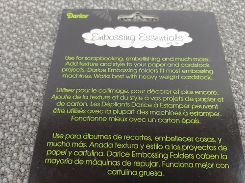 Darice Embossing Essentials Folder 1218-116 Regentropfen und Regenschirm Scrapbooking - Bild 7 von 8