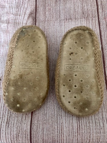 Baby Gap Espadrilles white ankle strap 12/18 mo - Picture 4 of 4