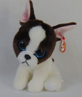 Ty Beanie Babies Portia the Terrier Dog 8" Stuffed Plush Animal Toy Blue Eyes