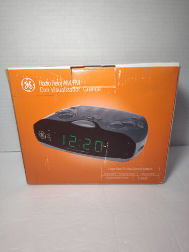 GE AM/FM Clock Radio Large Display 7-4837 Battery Backup NEW OPEN BOX - Picture 6 of 13