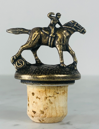 Blanton's EMPTY Bourbon Bottle "S" Stopper w Bag Tag Box Jockey Horse Derby EUC - Picture 5 of 6