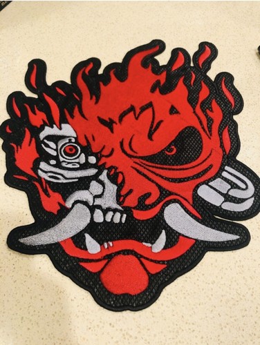 Large Oni Demon Patch - Jdm - Cyber Demon - Robotic Manga E Gamer Cosplay Con - Picture 5 of 5