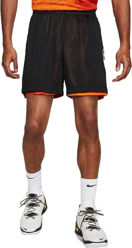 Nike Standard Issue Orange/Black Men's Reversible Basketball Shorts Size Medium - Picture 2 of 7