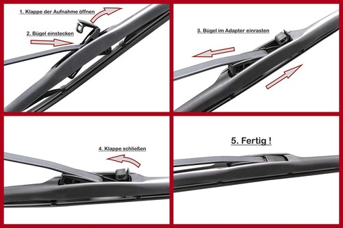 Hybrid Scheibenwischer vorn passend für Mitsubishi Outlander 2007-12|ASX ab 2010 - Bild 2 von 8