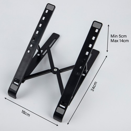 Laptop Stand Portable Notebook Holder Adjustable Foldable Ventilated Tablebd _xa - Photo 4/15