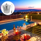  Stainless Steel Burning Paper Bucket Garden Rubbish Burner Sacrifice Buckets