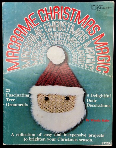 Lot 2 70er Bastelpublikationen Makramee Weihnachtsanleitungen 7269 und 7224 - Bild 2 von 9
