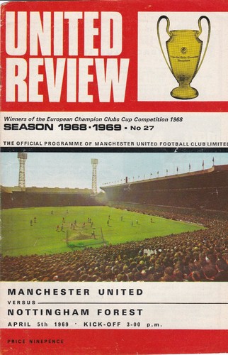 MANCHESTER UNITED HOME PROGRAMMES 1968-1969 ~ YOU CHOOSE OPPONENTS FREE POSTAGE - Picture 75 of 81