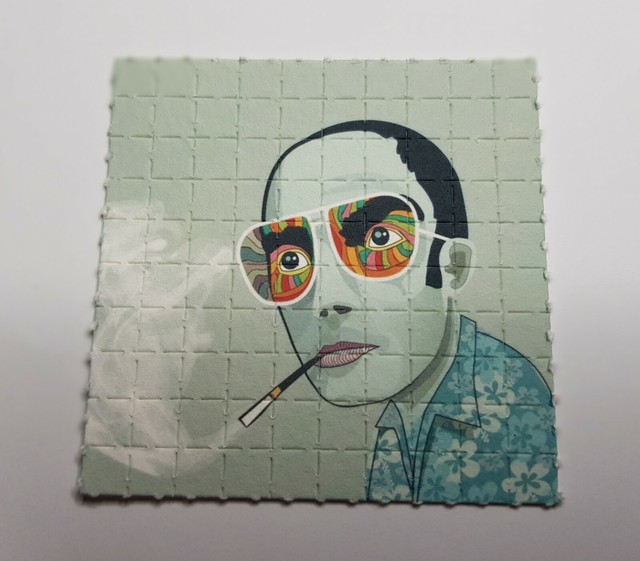 Hunter Thompson Blotter Art 100 Tab Sheet LSD ACID Psychedelic Art Hunter Thompson Blotter Art 100 Tab Sheet LSD ACID Psychedelic Art