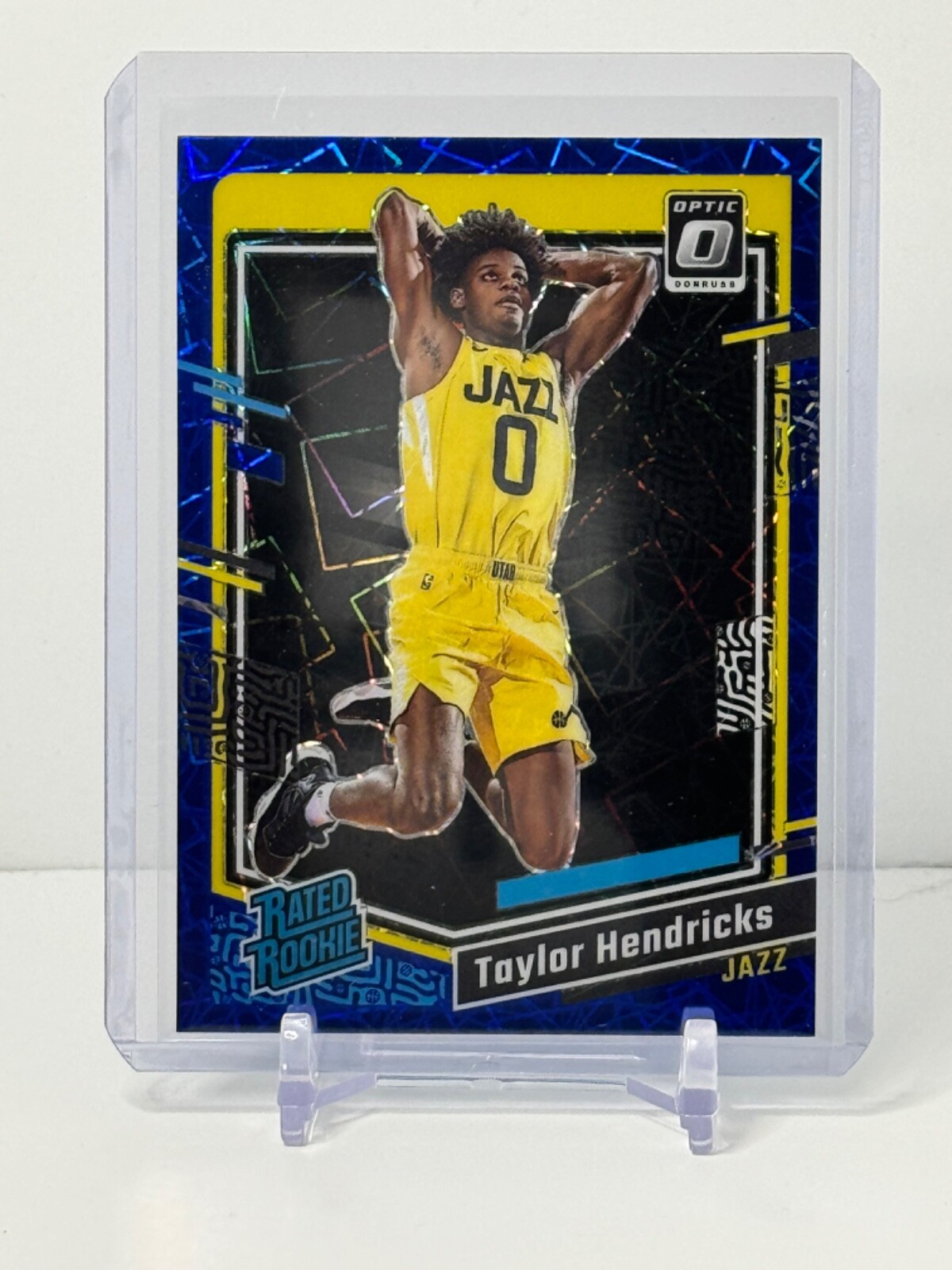 2023-24 Donruss Optic - Rated Rookie Blue Velocity Prizm #233 Taylor Hendricks