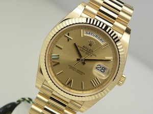 Rolex-Day-Date-228238-President-40mm-Yellow-Gold-Champagne-Roman-Dial-Watch