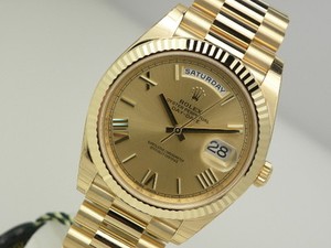 40mm rolex president in 18k yellow gold