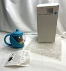 Plastic Blue Tea Ball Infuser Basket w/ Handle For Loose Tea New Open Box