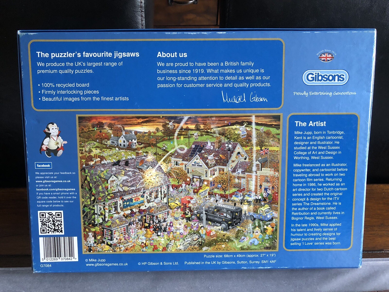 Mike Jupp I Love Autumn Gibsons Jigsaw Puzzle 1000 Pieces In VG