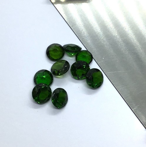 Piedra preciosa suelta redonda facetada corte diopsido cromo natural para hacer todas las joyas - Imagen 10 de 15