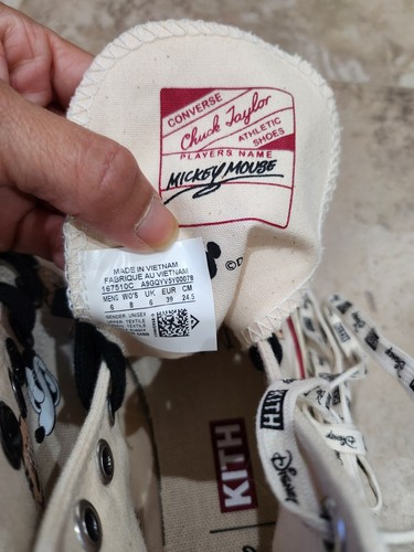 KITH CHUCK TAYLOR MICKEY MOUSE DISNEY SNEAKER HERREN GRÖSSE 6/DAMEN GRÖSSE 8 - Bild 5 von 6