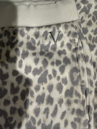 Victoria’s Secret Women Nwt XXL White Gray Animal Print Lounge Jogger Pant VHTF - Picture 5 of 8
