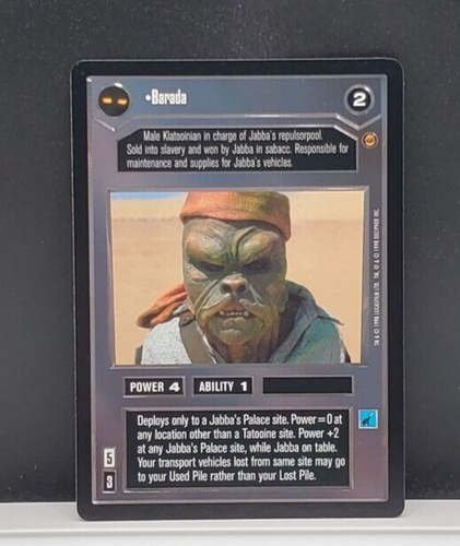 Decipher Star Wars CCG Jabba's Palace Barada DS BB SWCCG - Picture 2 of 3