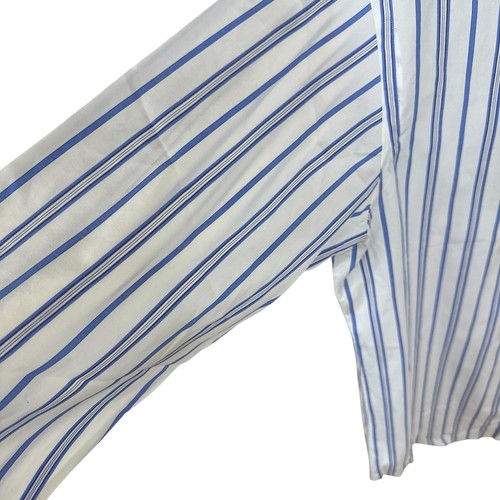 NWT Ralph Lauren Yarmouth Pony Shirt Men 15 1/2"-32 White & Blue Striped Cotton - Picture 3 of 22