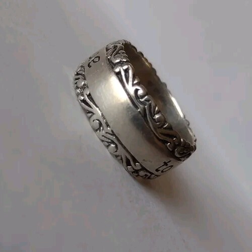 To Thine Ownself Be True Sterlingsilber Ring Bandgröße 8 - Bild 14 von 15