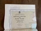 1985 Nautical Chart Map Martha's Vineyard to Block Island Loran 44” by 36”