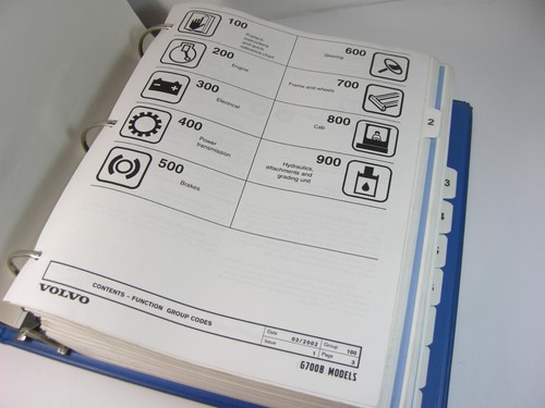 VOLVO G710B G720B G730B G740B G780B G726B G746B Motor Grader Parts Manual Book - Picture 2 of 6