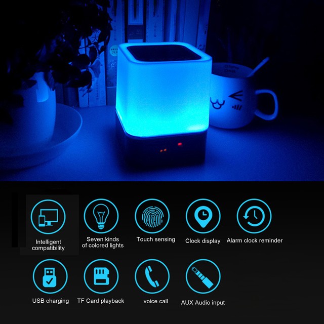 Bluetooth Compatible Speaker Smart Alarm Clock Bluetooth Compatible- Bluetooth Compatible Speaker Smart Alarm Clock Bluetooth Compatible-
