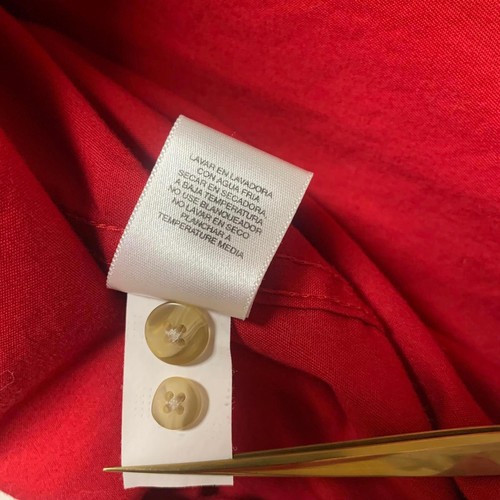 Munsingwear Camicia Uomo 3X Rosso Antirughe Bottoni Rosso - Foto 7 di 13