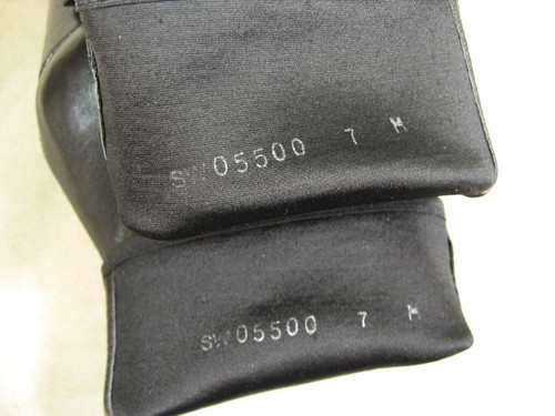 NUOVI STUART WEITZMAN stivali stivaletti neri in pelle elasticizzata con zip anteriore tacco 7 M - Foto 11 di 12