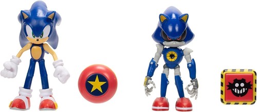 Sonic The Hedgehog 4" Pack de 2 Sonic moderne et métal moderne Sonic (LIVRAISON RAPIDE) - Photo 2 sur 6