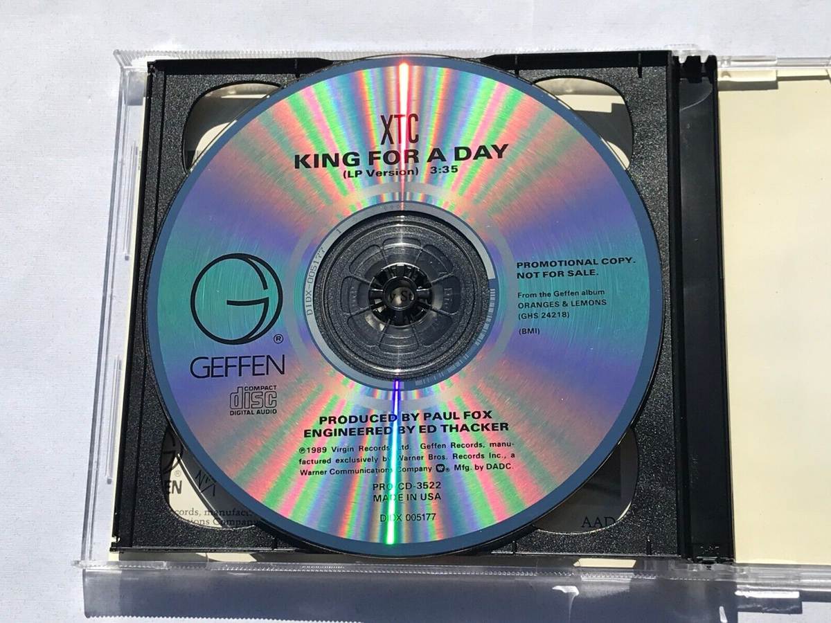 XTC - King For A Day (CD Single + Promo CD, 1989) RARE XTC - King For A Day (CD Single + Promo CD, 1989) RARE