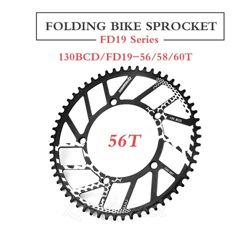 130BCD Fold Bicycle Chainrings 56Y 58Y 60Y Sprocket 56T 58T 60T Tooth Plate  - Picture 15 of 30