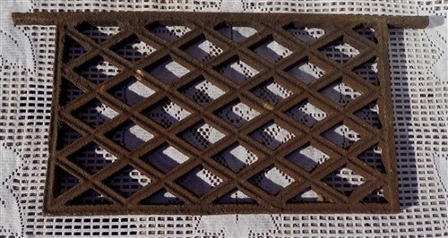 Cast Iron Ornamental Grate, Decorative Panel, Architectural Salvage Panel M, - Picture 3 of 7