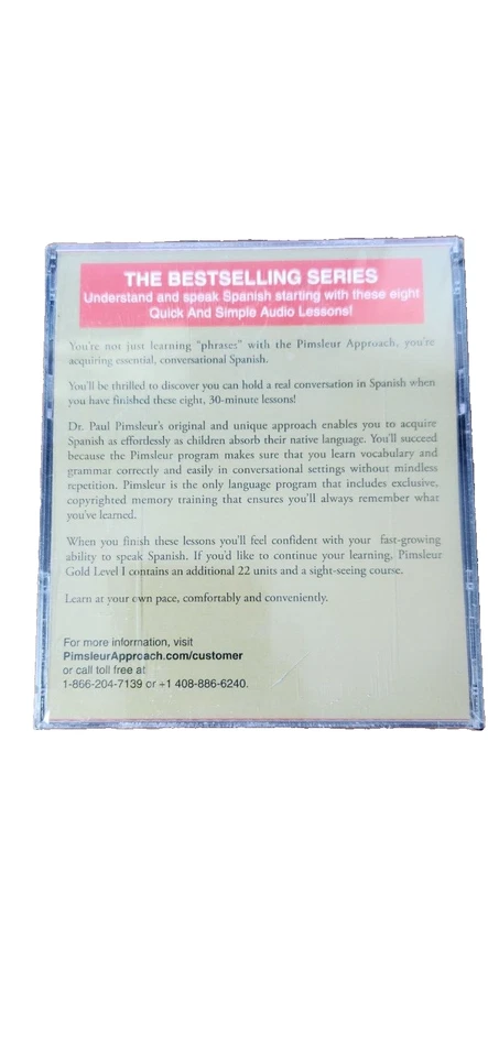 Pimsleur Approach Quick And Simple Spanish 2nd Revised Edition CD set NEW SEALED - Image 2 of 2