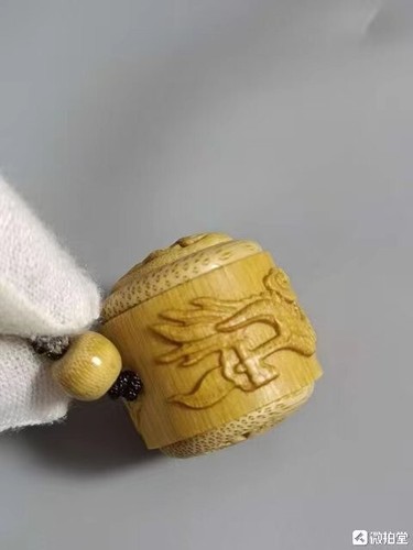 chinese bamboo carving perfume scent box 110203 - Picture 3 of 9