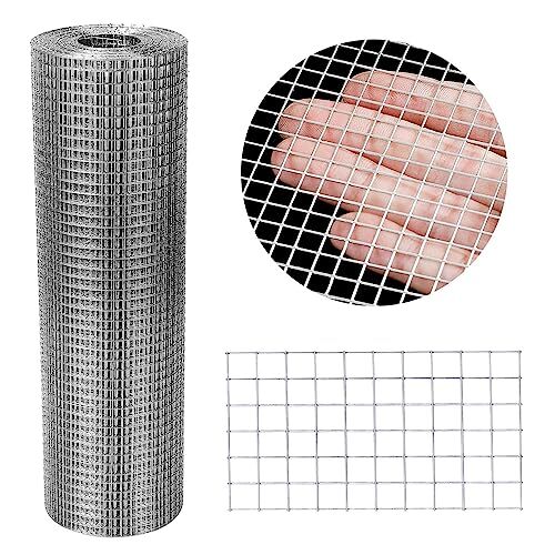 Hardware Cloth 12'' x 10' 1/4 in Galvanized Wire Mesh Roll (23 GA) 12In x 10Ft - Bild 1 von 6