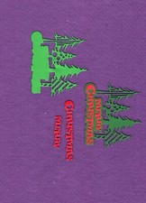 MERRY CHRISTMAS 14 with tree background die cuts scrapbook cards